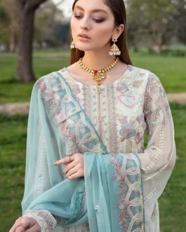 NOOR'S ZEHRA luxury Chiffon Three Piece 004